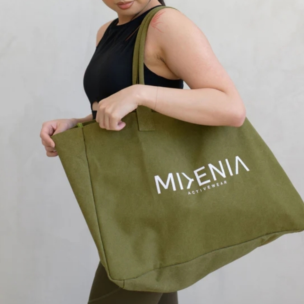 MIKENIA Cotton Canvas Tote Bag